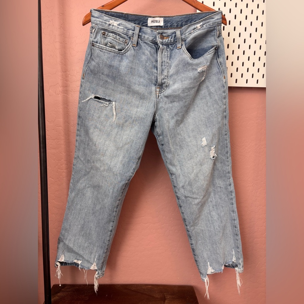 Pistola Light Blue Denim Boyfriend Jeans